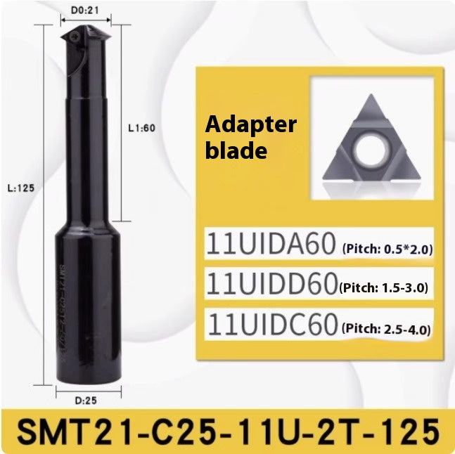 6036 SMT Deep Hole Thread Milling Toolholder Machining Center Single Thread Internal Coolant Milling Tool U-Thread Toolholder 11UI 16UI Shandong Denso Pricision Tools Co.,Ltd.